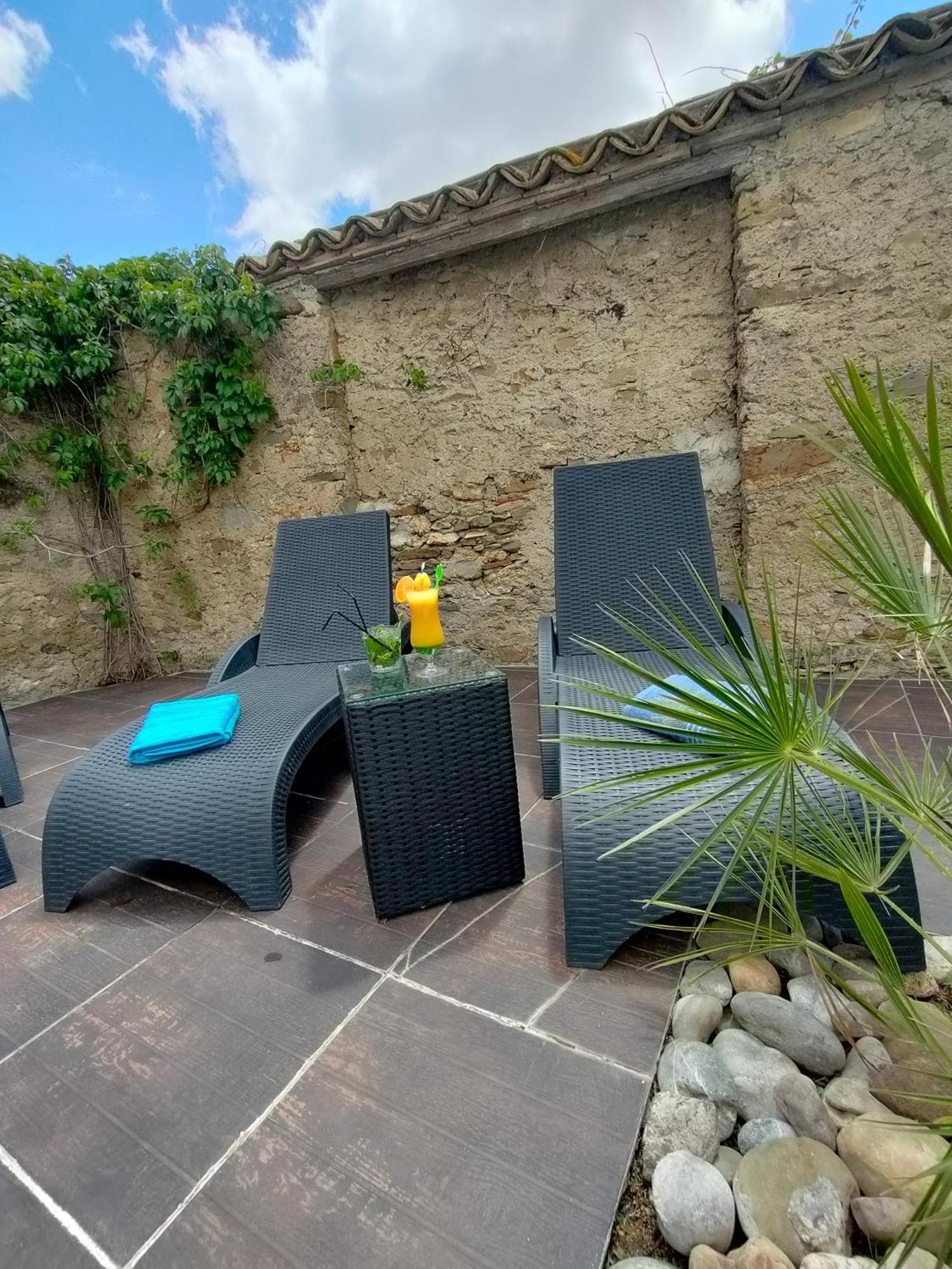 Hotel Restaurant L'Art Des Mets By Cote Jardin Conilhac-Corbieres Exterior photo